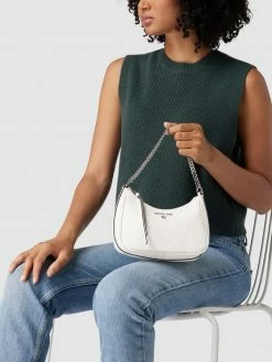 MICHAEL Michael Kors Umhängetasche Mit Allover-Logo-Muster Modell 'JET SET' - Ecru