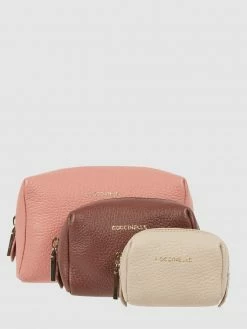 Coccinelle Kosmetiktasche Aus Leder - Aubergine