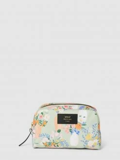 WOUF Kosmetiktasche Mit Allover-Muster Modell 'Aïda' - Mint