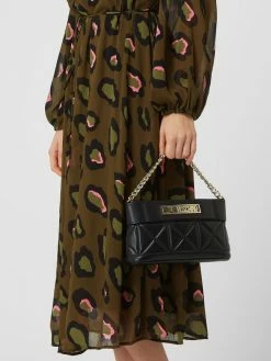 Love Moschino Crossbody Bag In Leder-Optik - Schwarz