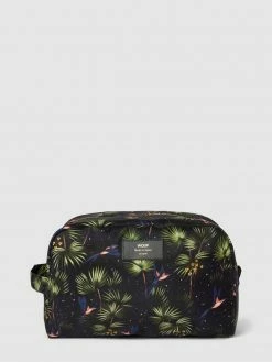 WOUF Kosmetiktasche Mit Allover-Muster Modell 'Paradise' - Marineblau