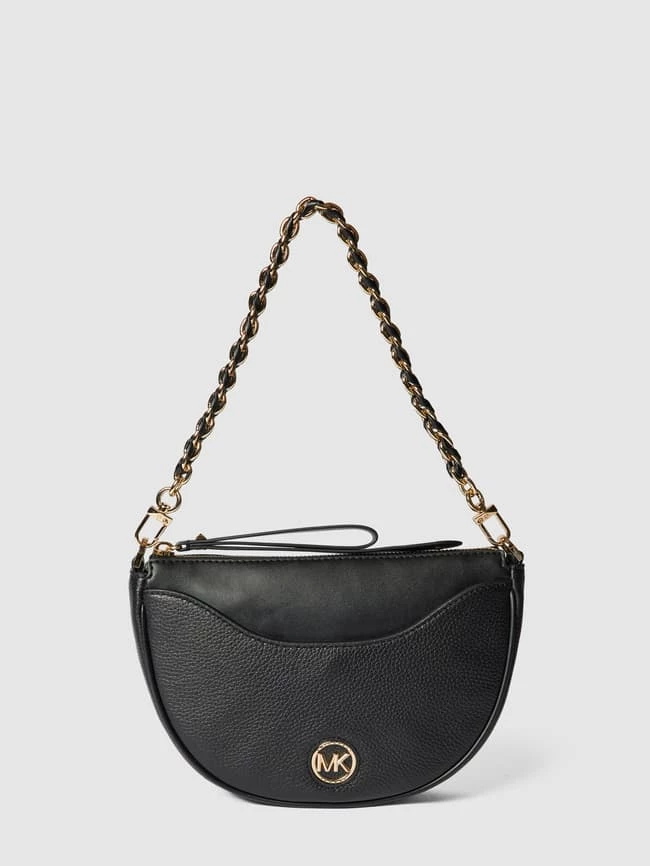 MICHAEL Michael Kors Saddle Bag Mit Brand-Applikation - Schwarz 2 MICHAEL Michael Kors Saddle Bag Mit Brand-Applikation - Schwarz – Bild 2