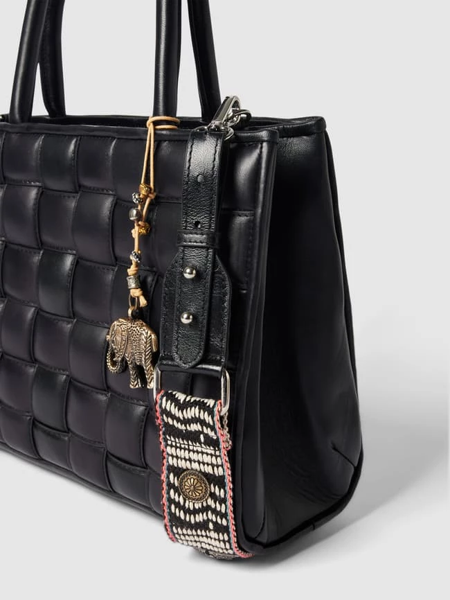 Anokhi Tote Bag In Flecht-Optik Modell 'BOOKTOTE' - Schwarz 3 Anokhi Tote Bag In Flecht-Optik Modell 'BOOKTOTE' - Schwarz – Bild 3