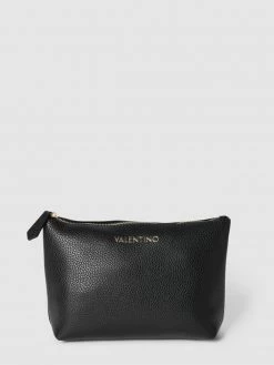 VALENTINO BAGS Kosmetiktasche Mit Label-Applikation Modell 'SUPERMAN' - Schwarz