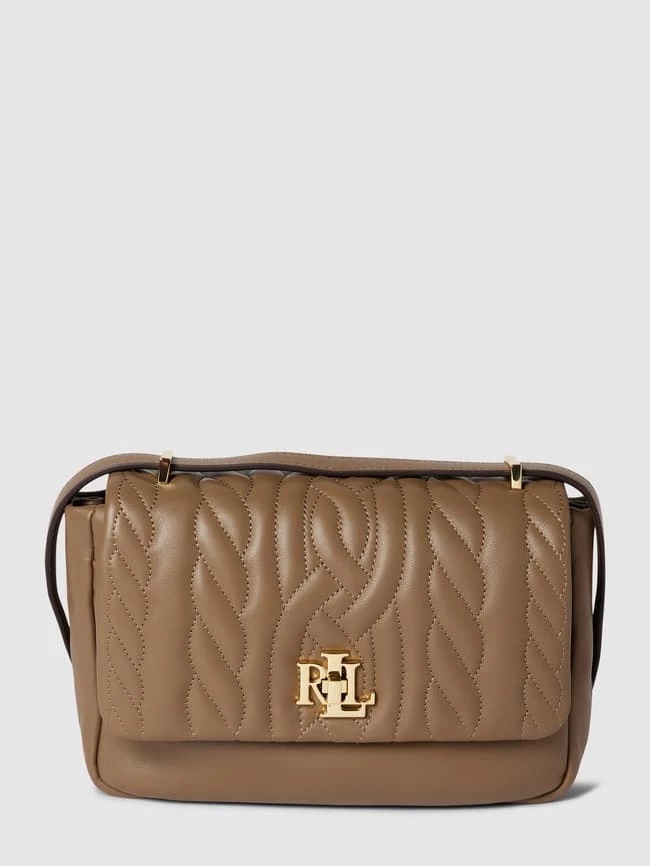 Lauren Ralph Lauren Umhängetasche Aus Leder Mit Steppnähten Modell 'SOPHEE' - Taupe 2 Lauren Ralph Lauren Umhängetasche Aus Leder Mit Steppnähten Modell 'SOPHEE' - Taupe – Bild 2