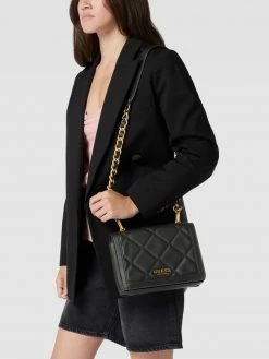 Guess Umhängetasche Mit Steppnähten - Schwarz