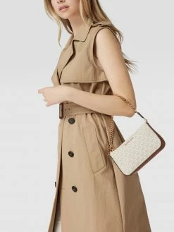 MICHAEL Michael Kors Clutch Mit Allover-Logo - Offwhite