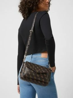 Guess Handtasche Mit Logo-Muster - Dunkelbraun