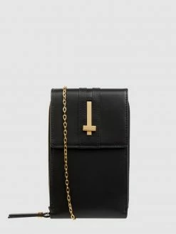 GIANNI CHIARINI Clutch Aus Leder Mit Handyfach - Schwarz