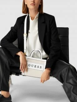 Guess Umhängetasche Mit Label-Print Modell 'MONIQUE MINI' - Offwhite