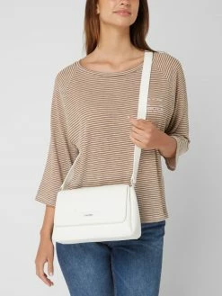 CK Calvin Klein Crossbody Bag In Leder-Optik - Weiß