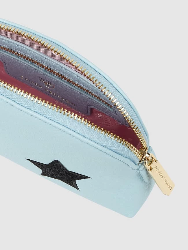 Chiara Ferragni Kosmetiktasche Mit Stickereien - Hellblau 5 Chiara Ferragni Kosmetiktasche Mit Stickereien - Hellblau – Bild 5