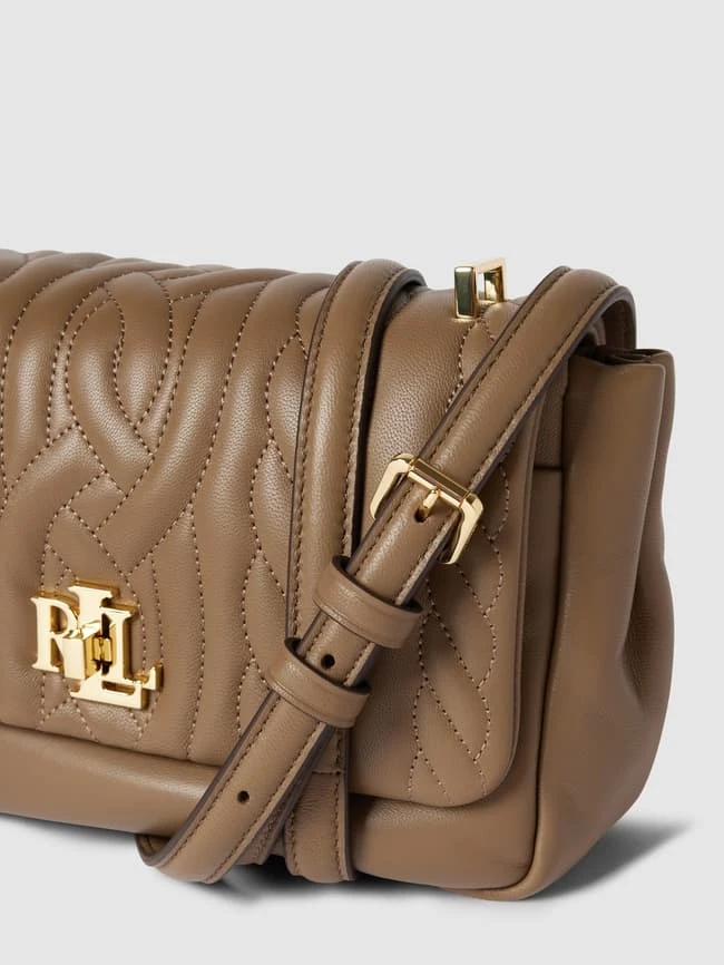 Lauren Ralph Lauren Umhängetasche Aus Leder Mit Steppnähten Modell 'SOPHEE' - Taupe 3 Lauren Ralph Lauren Umhängetasche Aus Leder Mit Steppnähten Modell 'SOPHEE' - Taupe – Bild 3