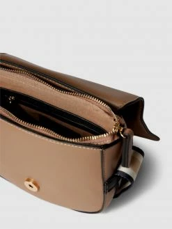 VALENTINO BAGS Saddle Bag Mit Label-Detail In Metallic Modell 'COUS' - Taupe -Gales-Shop 6p8kgdam9t3k4dqi8l23eea18p44khi4851kai1oal7kijhj6d736i238t534l9o6123ak2488p46khia93jce3460q66oj5c8q3cohk70qm4oj3cdijeopmcgpjeohm6pij4d0