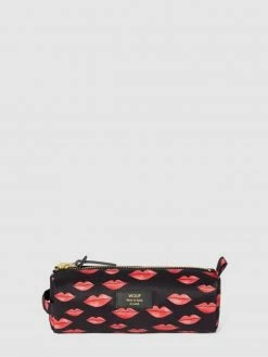 WOUF Stiftetui Mit Allover-Muster Modell 'Beso School Pencil Case' - Schwarz