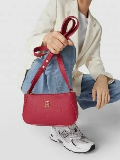 Tommy Hilfiger Umhängetasche Mit Label-Applikation Modell 'ELEMENT CROSSOVER' - Kirschrot