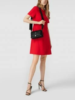 HUGO Umhängetasche Mit Label-Schriftzug In Metallic Modell 'Mel' - Schwarz