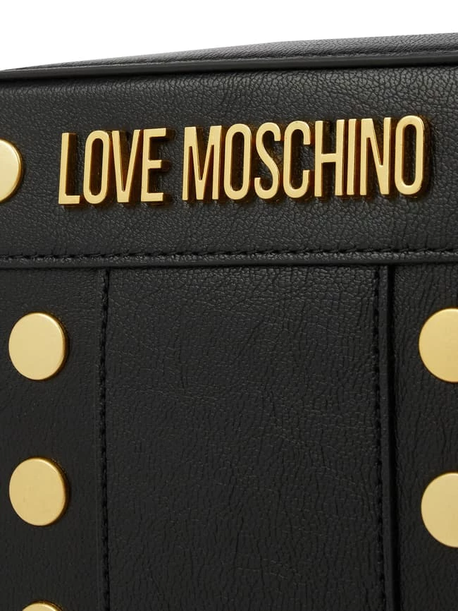 Love Moschino Crossbody Bag In Leder-Optik Modell 'Nero' - Schwarz 2 Love Moschino Crossbody Bag In Leder-Optik Modell 'Nero' - Schwarz – Bild 2