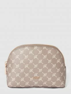 JOOP! Kosmetiktasche Mit Allover-Logo - Stein