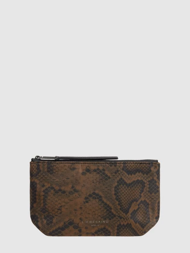 Liebeskind Berlin Kosmetiktasche Mit Schlangenmuster - Dunkelbraun 1 Liebeskind Berlin Kosmetiktasche Mit Schlangenmuster - Dunkelbraun