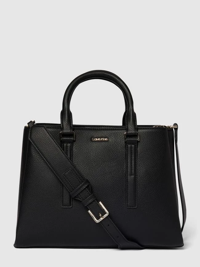 CK Calvin Klein Handtasche Mit Strukturmuster - Schwarz 2 CK Calvin Klein Handtasche Mit Strukturmuster - Schwarz – Bild 2