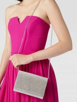 Jake*s Cocktail Clutch Mit Strasssteinbesatz - Silber