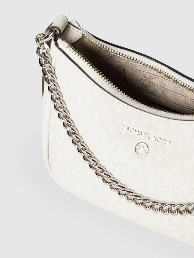 MICHAEL Michael Kors Umhängetasche Mit Allover-Logo-Muster Modell 'JET SET' - Ecru 4 MICHAEL Michael Kors Umhängetasche Mit Allover-Logo-Muster Modell 'JET SET' - Ecru – Bild 4