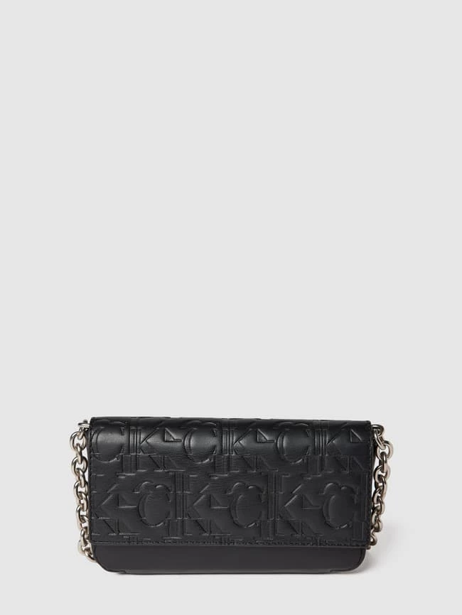 Calvin Klein Jeans Clutch Mit Label-Prägung - Schwarz 1 Calvin Klein Jeans Clutch Mit Label-Prägung - Schwarz