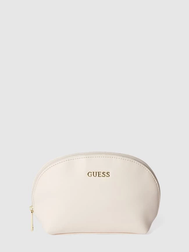 Guess Kulturtasche Mit Label-Applikation - Weiß 1 Guess Kulturtasche Mit Label-Applikation - Weiß