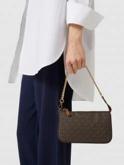 MICHAEL Michael Kors Clutch Mit Allover-Logo - Mittelbraun