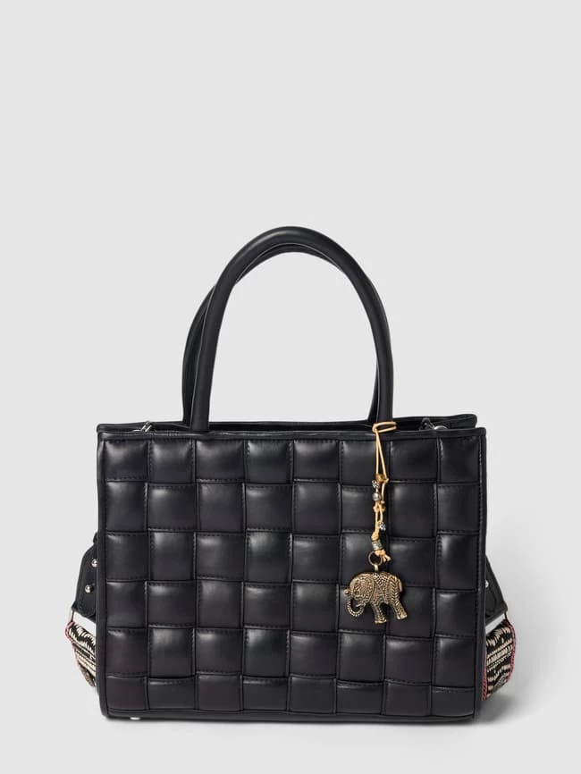 Anokhi Tote Bag In Flecht-Optik Modell 'BOOKTOTE' - Schwarz 2 Anokhi Tote Bag In Flecht-Optik Modell 'BOOKTOTE' - Schwarz – Bild 2