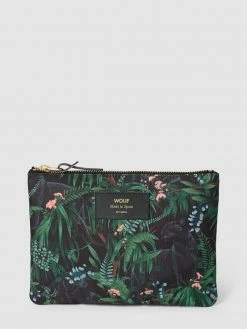 WOUF Kosmetiktasche Mit Allover-Print Modell 'Janne Large Pouch' - Schwarz
