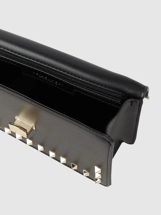 Seidenfelt Crossbody Bag Mit Nieten Modell 'Ydby' - Schwarz 3 Seidenfelt Crossbody Bag Mit Nieten Modell 'Ydby' - Schwarz – Bild 3
