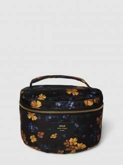WOUF Kosmetiktasche Mit Allover-Muster Modell 'Adele' - Schwarz