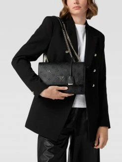 Guess Umhängetasche Mit Label-Applikation - Schwarz