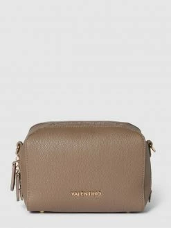 VALENTINO BAGS Umhängetasche Mit Label-Detail In Metallic Modell 'PATTIE' - Taupe