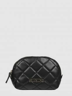 VALENTINO BAGS Kosmetiktasche In Leder-Optik Modell 'Ocarina' - Schwarz