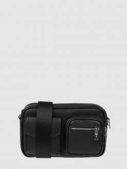 S.Oliver RED LABEL Crossbody Bag In Leder-Optik - Schwarz