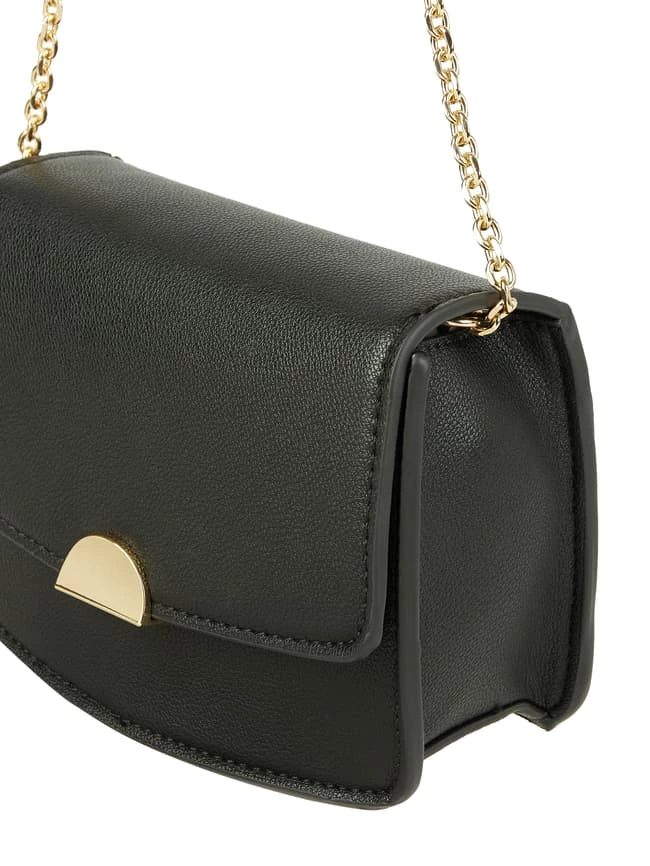 Mango Crossbody Bag In Leder-Optik Modell 'Iluna' - Schwarz 3 Mango Crossbody Bag In Leder-Optik Modell 'Iluna' - Schwarz – Bild 3