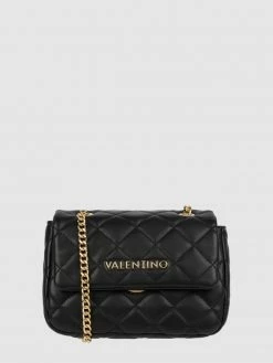 VALENTINO BAGS Crossbody Bag In Leder-Optik Modell 'Ocarina' - Schwarz