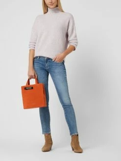 Liebeskind Berlin Tote Bag Aus Veloursleder Modell 'Paper Bag' - Dunkel Orange