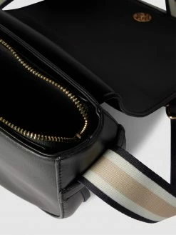 VALENTINO BAGS Saddle Bag Mit Label-Detail In Metallic Modell 'COUS' - Schwarz -Gales-Shop 98pj8i1o911j2e2j94r4chag951k2k2a9h2l4j1gal6laihn6h4l2d2474s56k9j6kr58lai9sr44cim693jec9icoq68c9o6lgjgohk60om2e9p65hm8cj36op36p1k69im2co