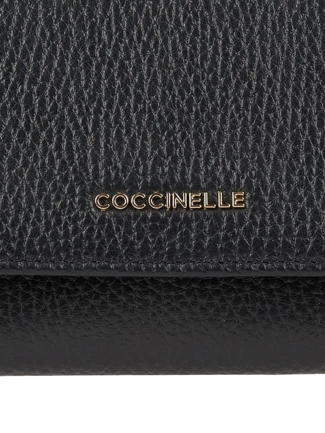 Coccinelle Portemonnaie In Leder-Optik - Schwarz 2 Coccinelle Portemonnaie In Leder-Optik - Schwarz – Bild 2