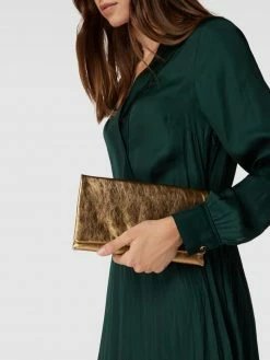 Abro Clutch Im Metallic-Look Modell 'Clutch Leder Mimosa' - Kupfer
