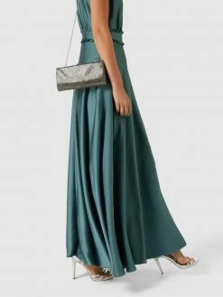 Jake*s Cocktail Clutch Mit Zierbesatz - Mittelgrau Meliert