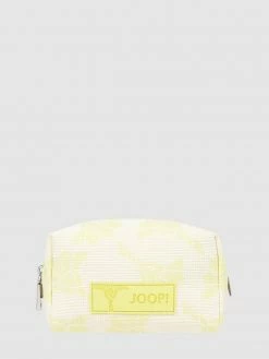 JOOP! Kosmetiktasche Mit Logo-Muster Modell 'Linnea' - Neon Gelb