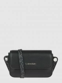 CK Calvin Klein Crossbody Bag In Leder-Optik - Schwarz