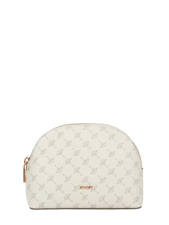 JOOP! Kosmetiktasche Mit Logo-Muster - Ecru
