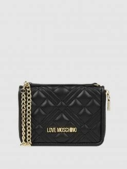 Love Moschino Geldbörse In Leder-Optik - Schwarz