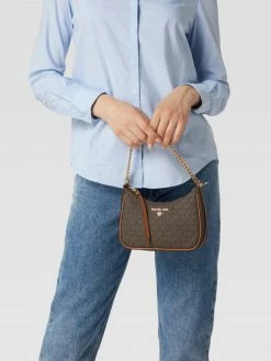 MICHAEL Michael Kors Umhängetasche Mit Allover-Logo-Muster - Mittelbraun